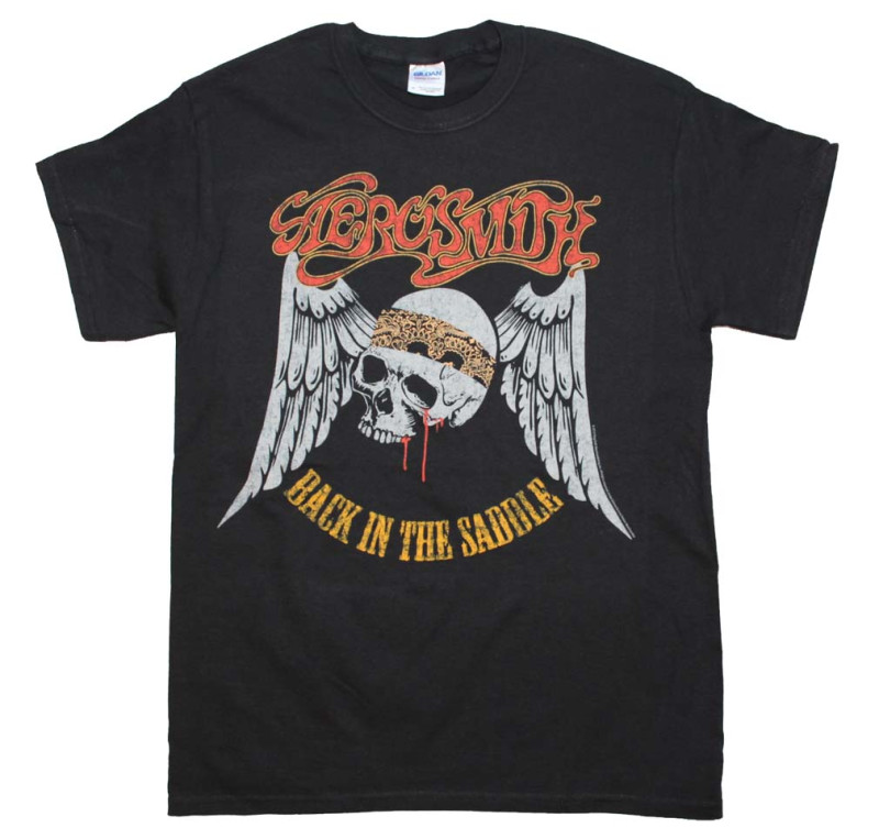 T-SHIRTS Aerosmith, back in the saddle, men's  t-shirt, 100% cotton, S to 5XL